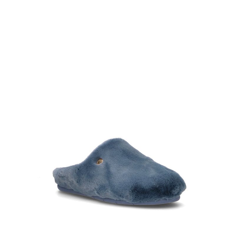 GRUNLAND Pantofola donna blu