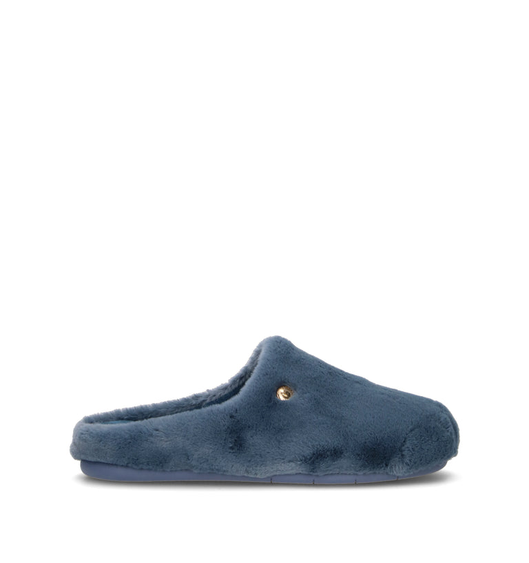 GRUNLAND Pantofola donna blu