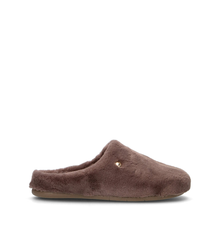 GRUNLAND Pantofola donna taupe
