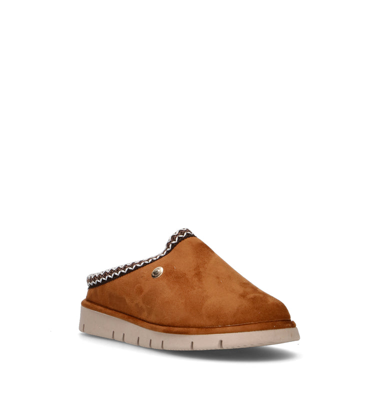 GRUNLAND Pantofola donna cuoio