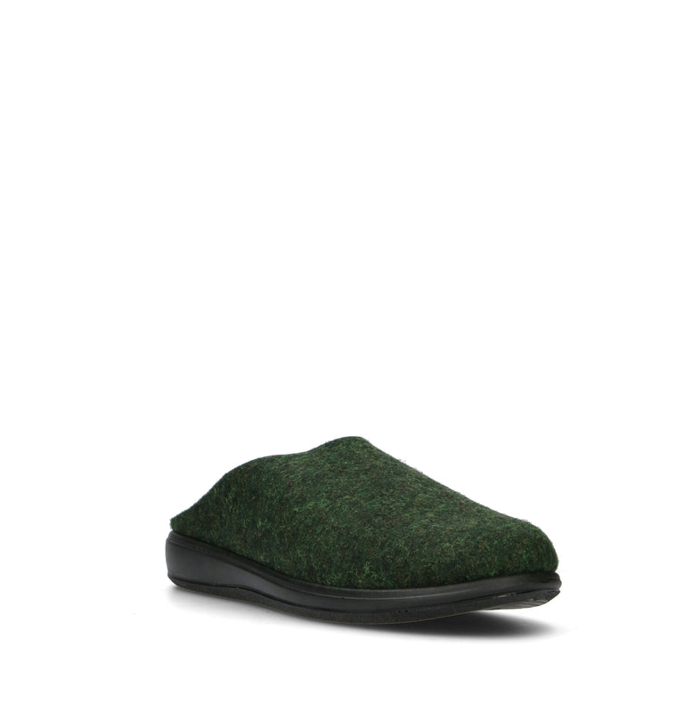 GRUNLAND Pantofola uomo verde