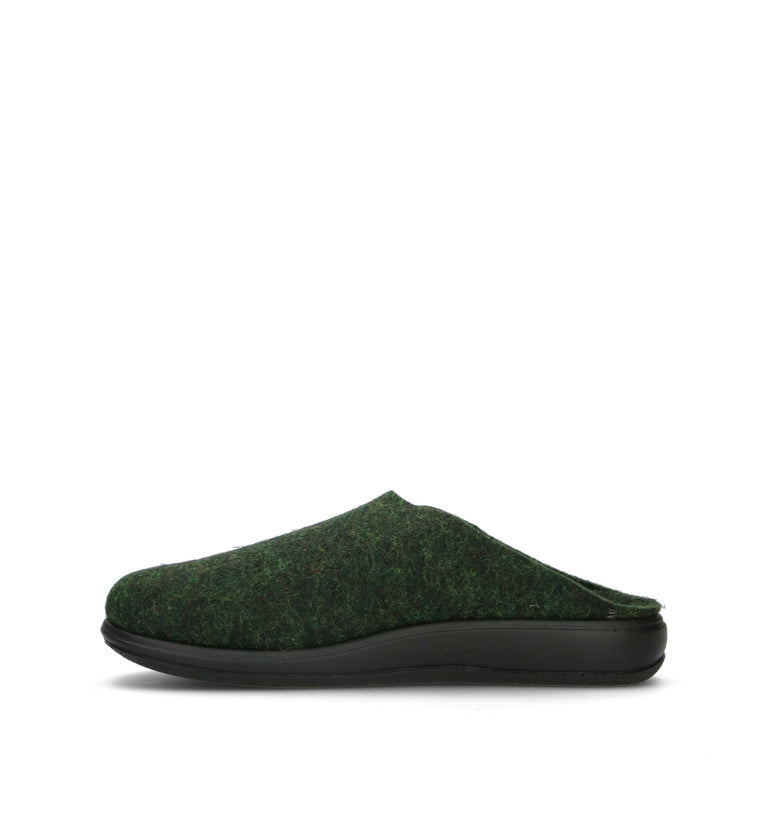 GRUNLAND Pantofola uomo verde