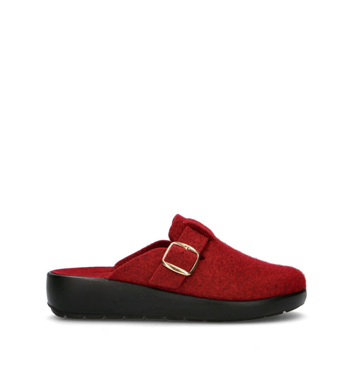 GRUNLAND Pantofola donna bordeaux