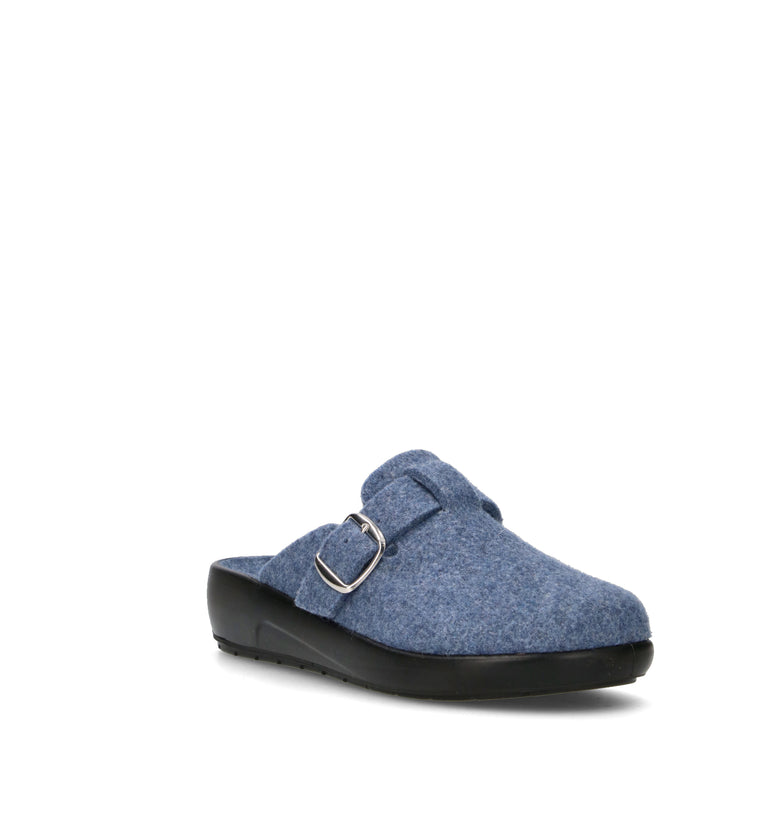 GRUNLAND Pantofola donna blu