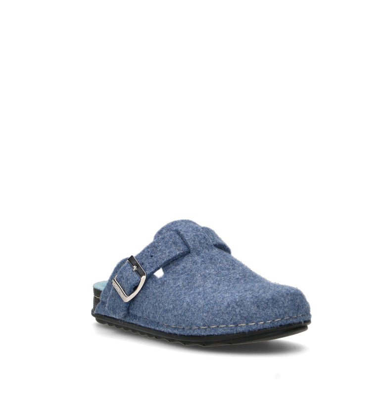 GRUNLAND Pantofola donna blu