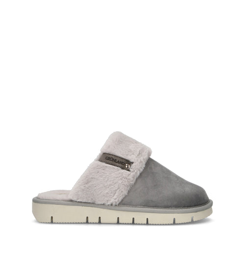GRUNLAND Pantofola donna grigia