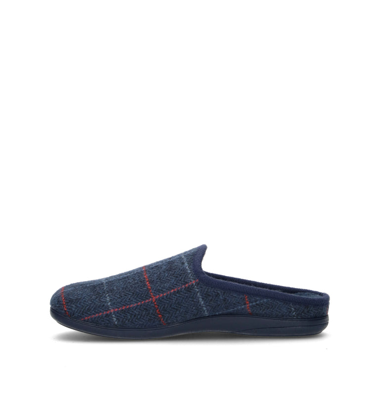 GRUNLAND Pantofola uomo blu
