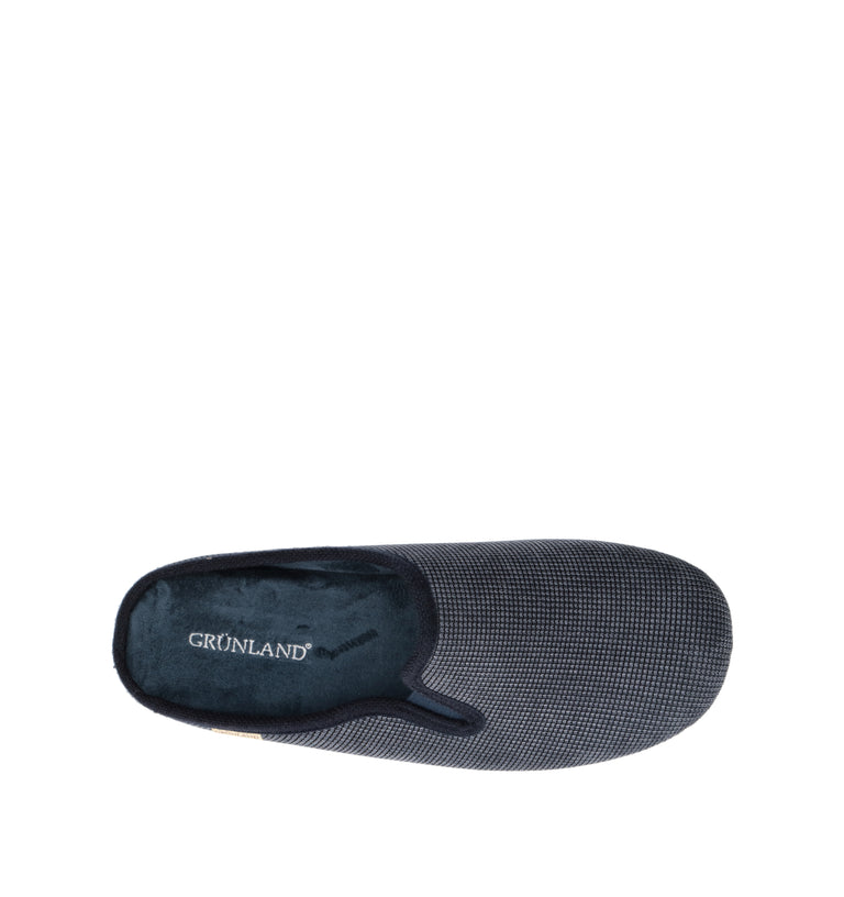 GRUNLAND Pantofola uomo blu