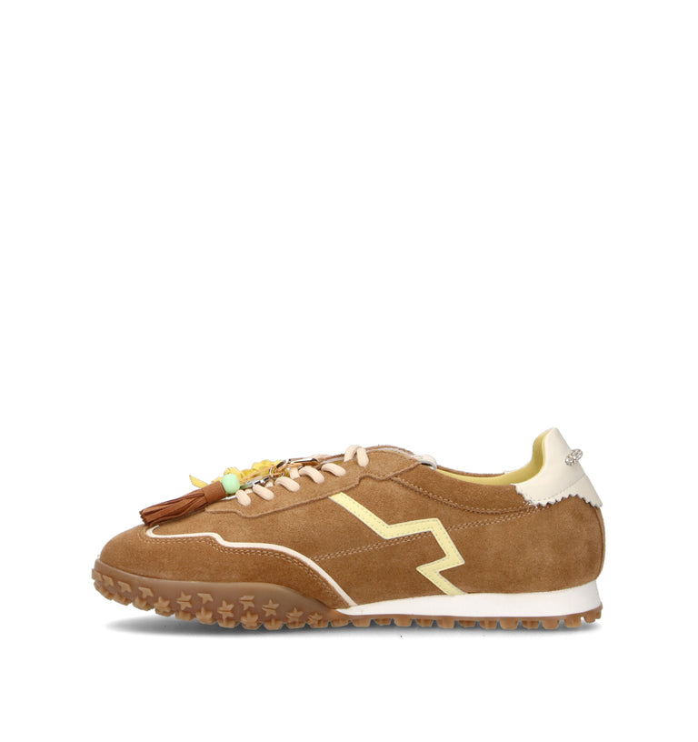 GIO+ Sneaker donna marrone in suede