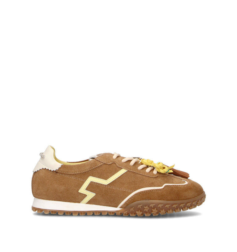 GIO+ Sneaker donna marrone in suede