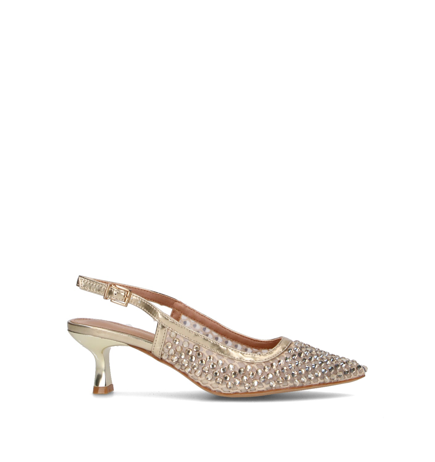 CATCH JUICE Slingback donna platino
