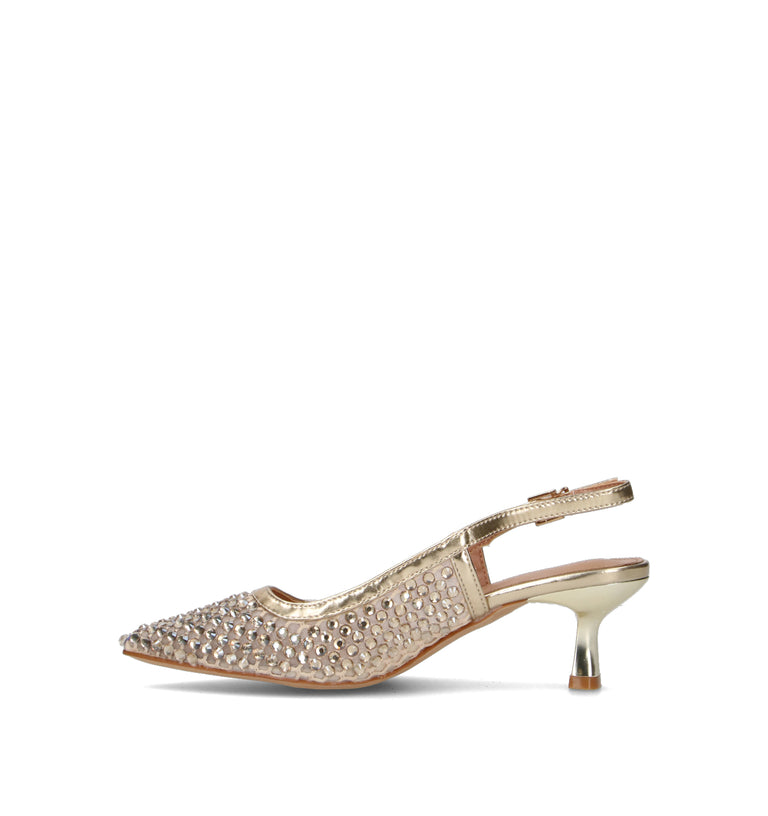 CATCH JUICE Slingback donna platino