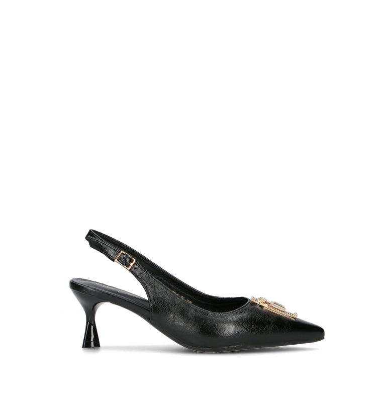 CATCH JUICE Slingback donna nera