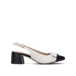 CATCH JUICE Slingback donna bianca/nera