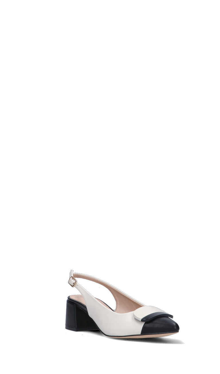 CATCH JUICE Slingback donna bianca/nera