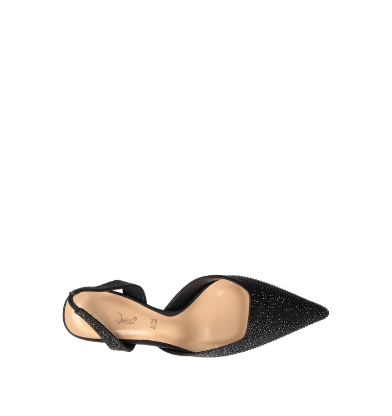 CATCH JUICE Slingback donna nero
