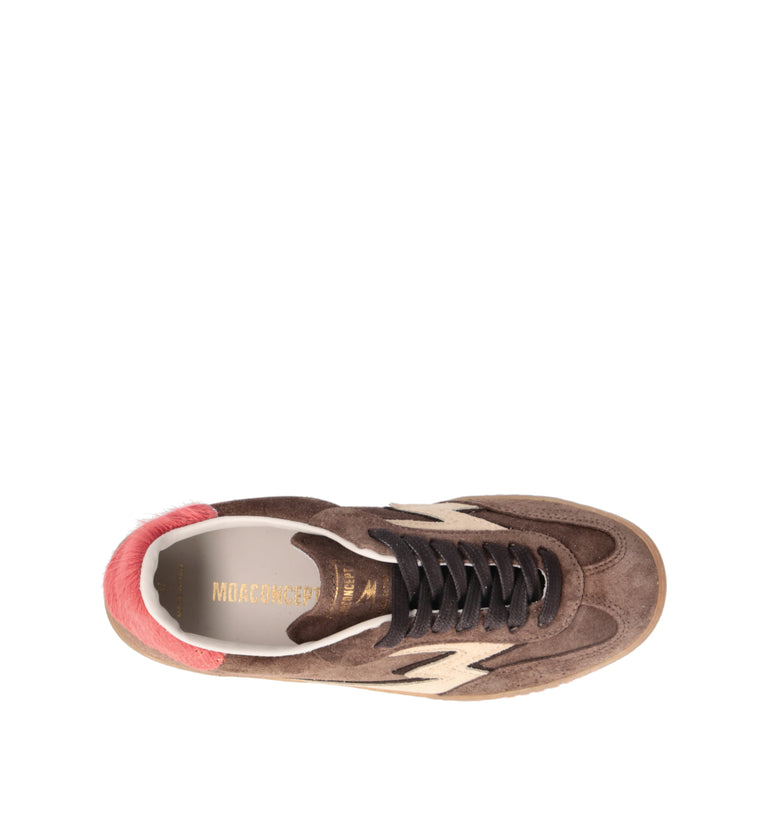 MOACONCEPT Sneaker donna marrone in suede