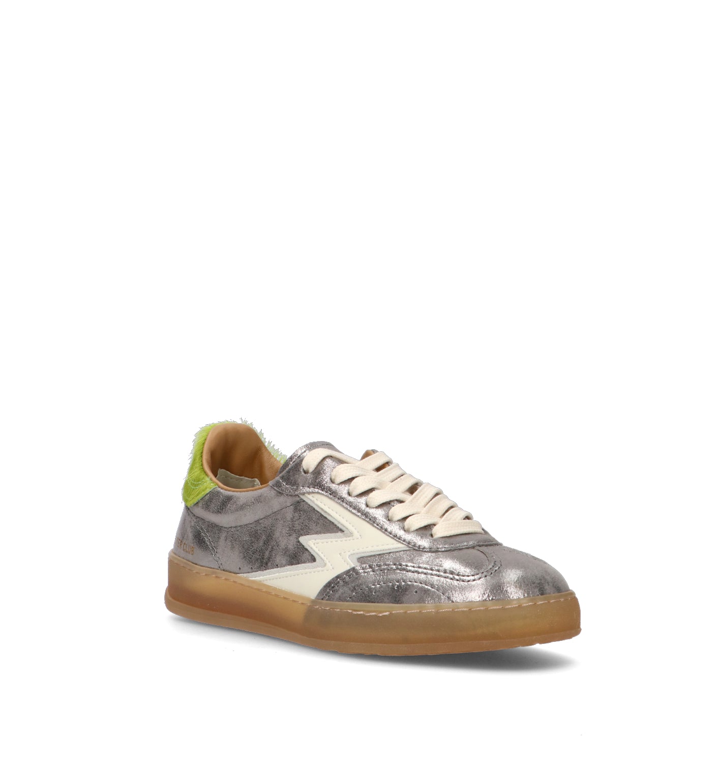 MOACONCEPT Sneaker donna argento in pelle