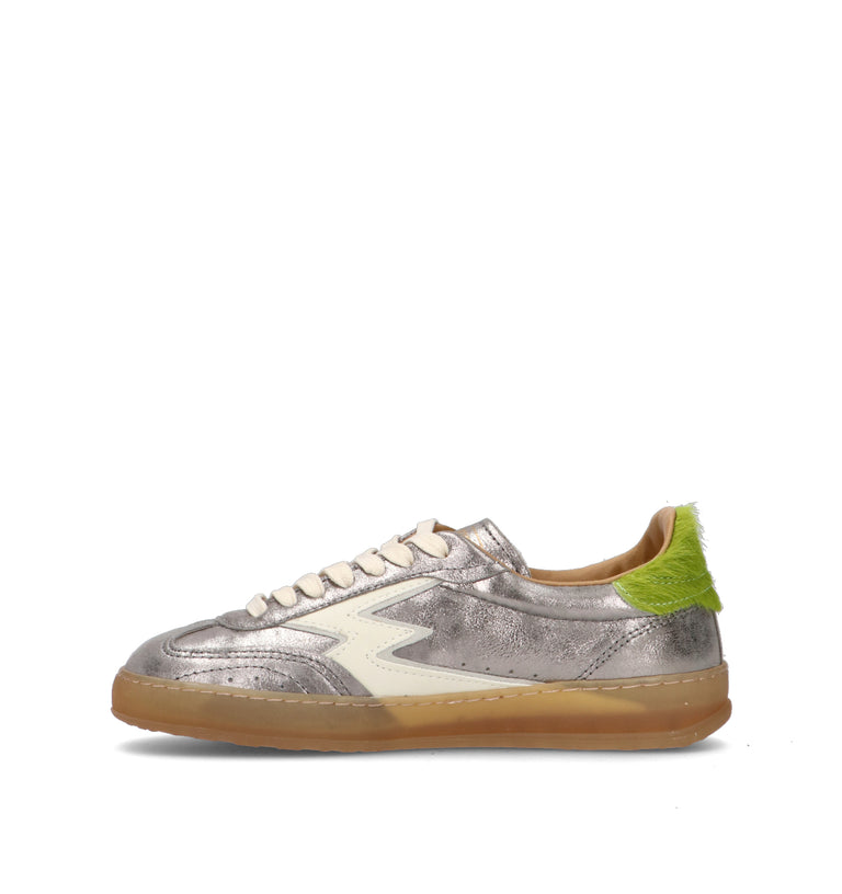 MOACONCEPT Sneaker donna argento in pelle