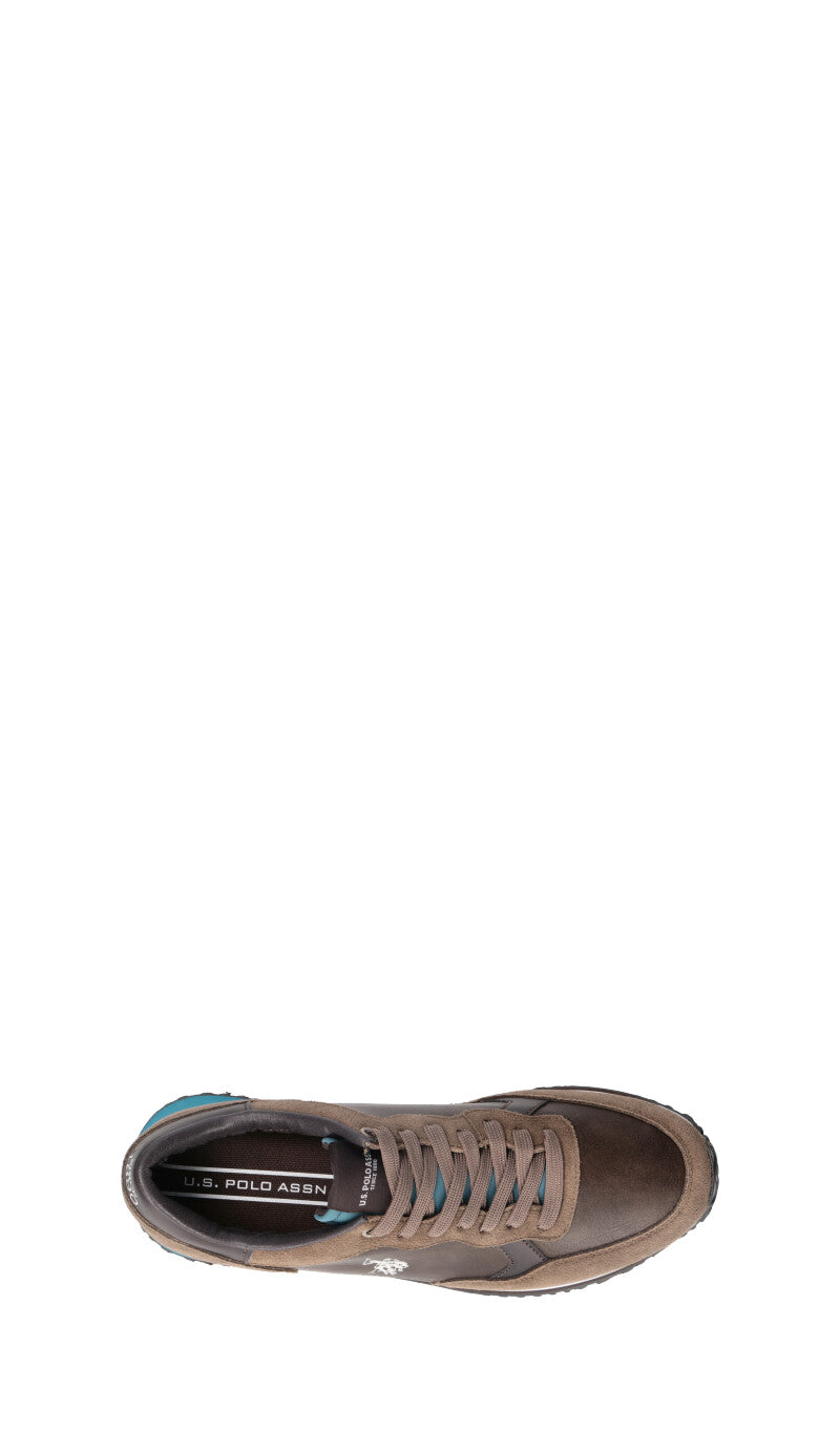 U.S. POLO ASSN. Sneaker uomo marrone in suede