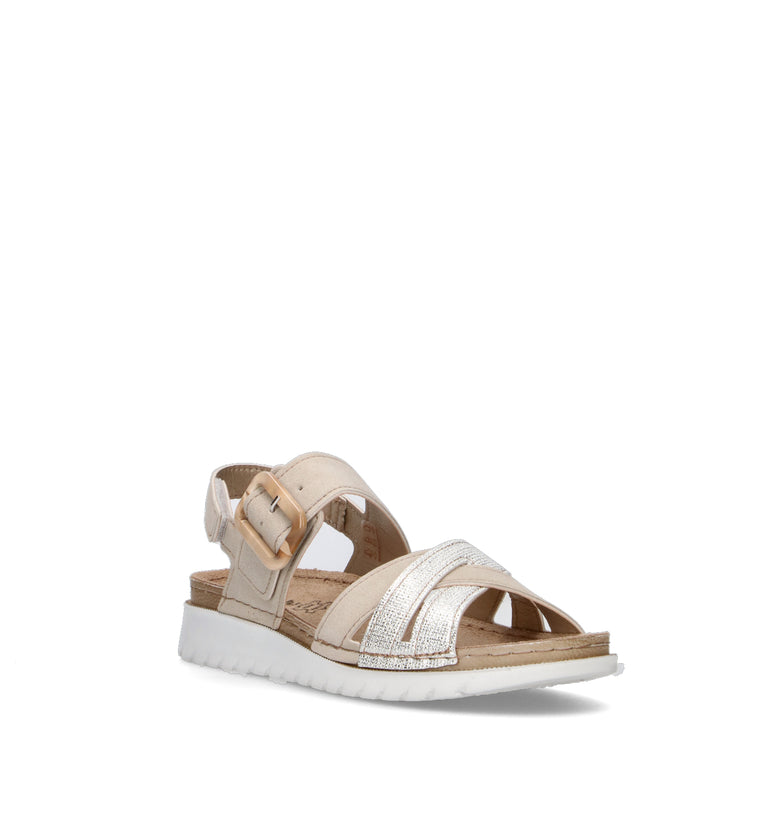 INBLU Sandalo donna bianco/beige