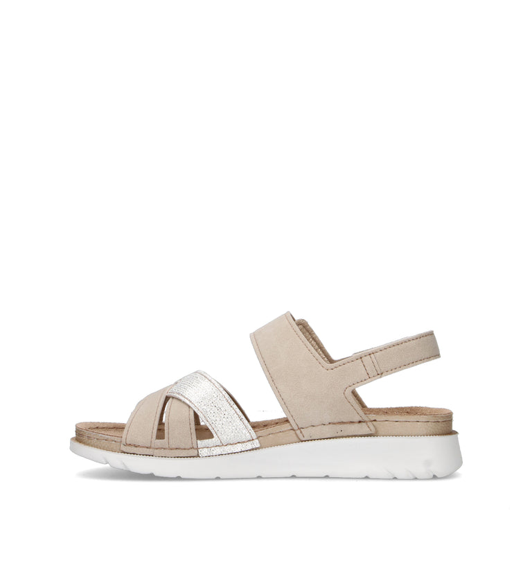 INBLU Sandalo donna bianco/beige