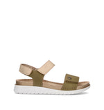 INBLU Sandalo donna verde in pelle