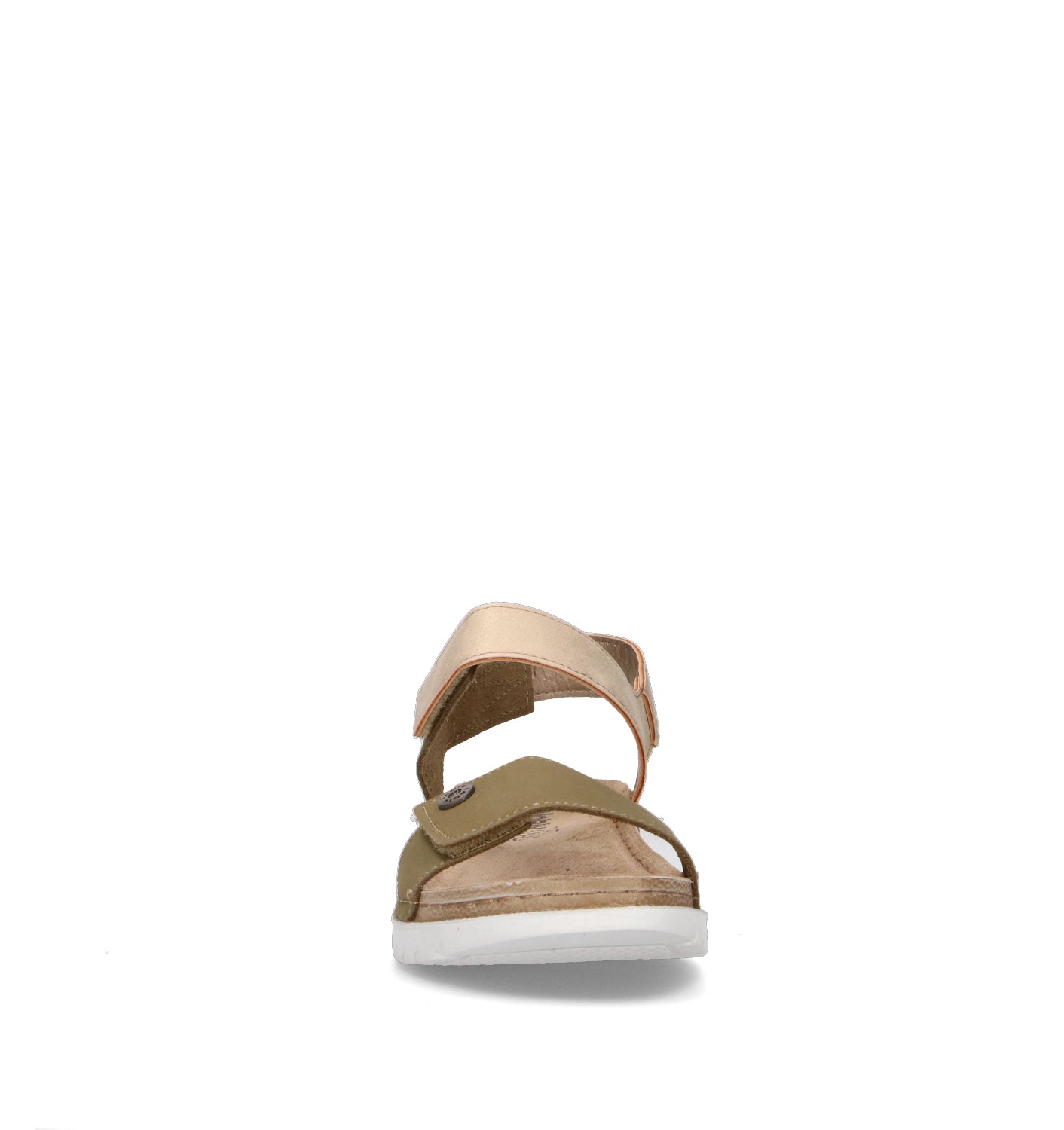 INBLU Sandalo donna verde in pelle