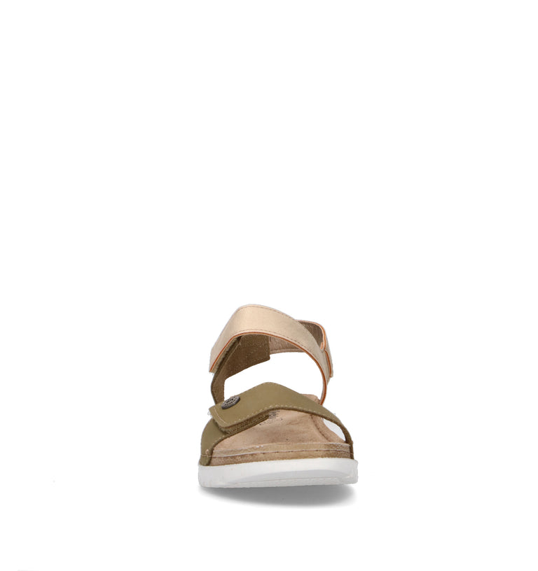 INBLU Sandalo donna verde in pelle