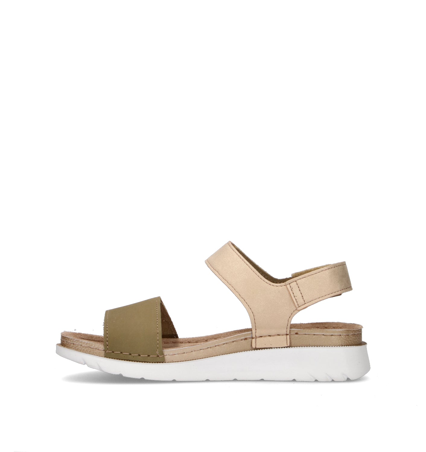 INBLU Sandalo donna verde in pelle