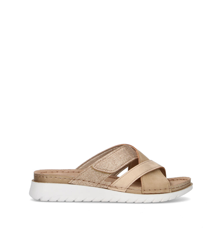 INBLU Ciabatta donna platino
