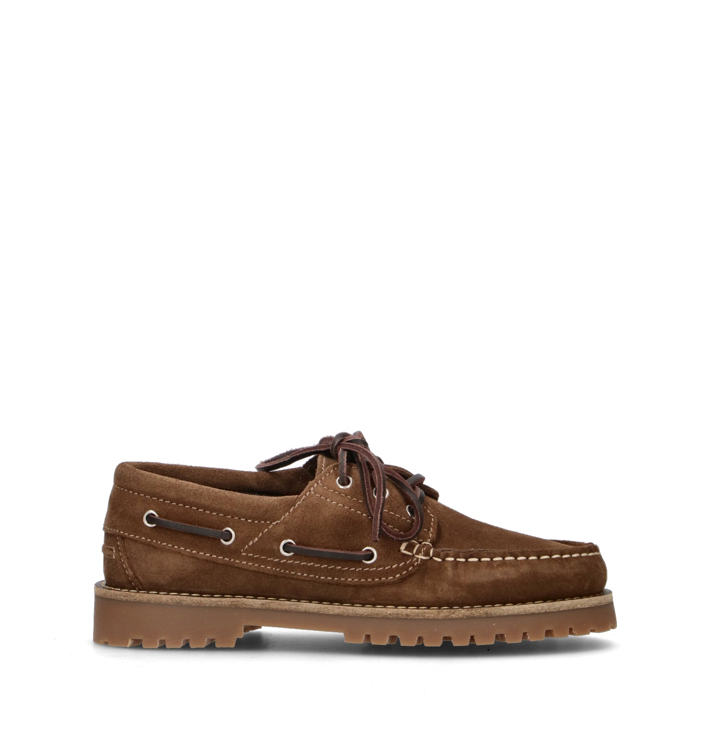 WEDO Scarpa barca donna marrone in pelle