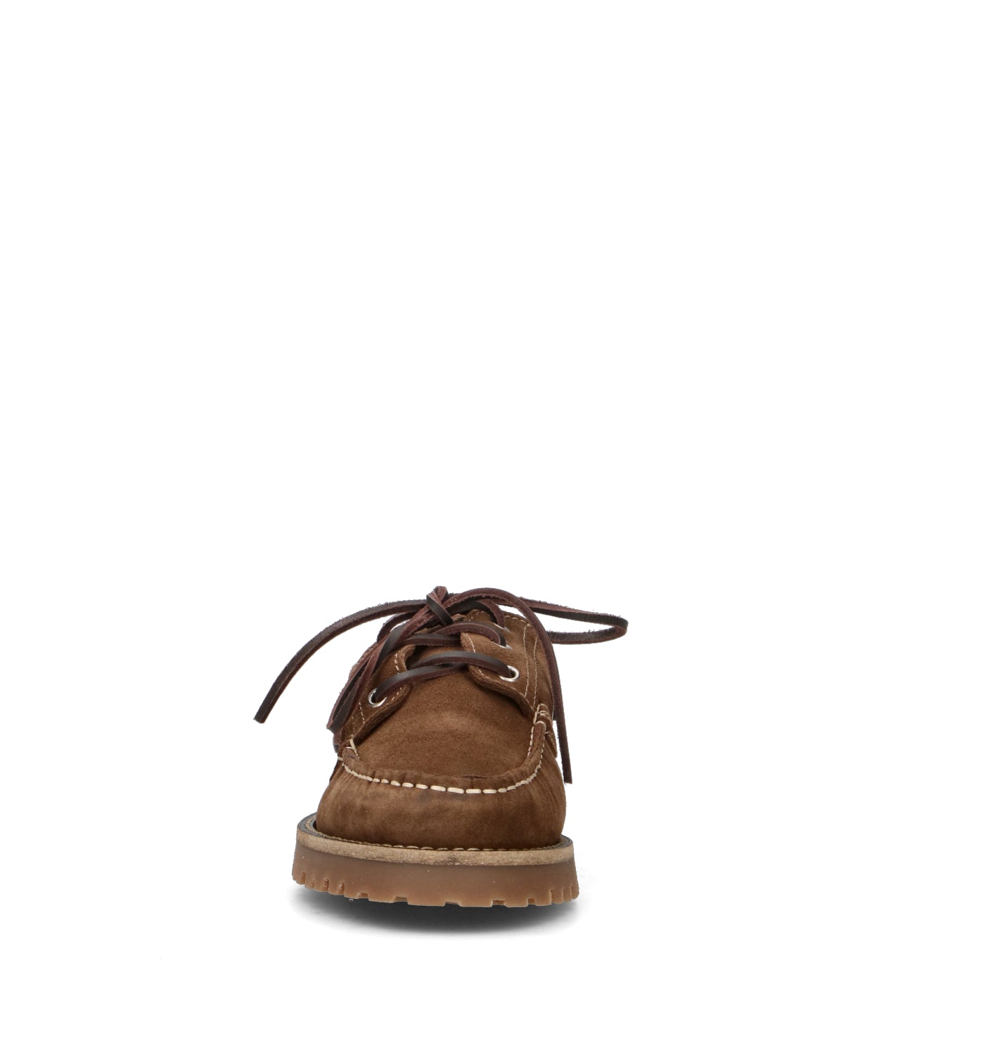 WEDO Scarpa barca donna marrone in pelle