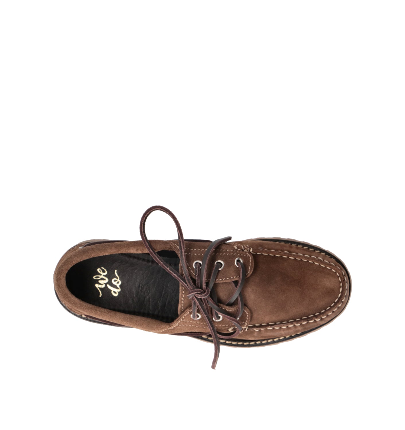 WEDO Scarpa barca donna marrone in pelle