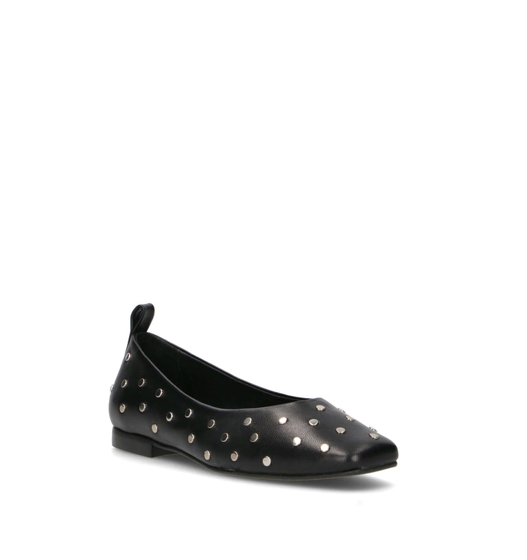 WEDO Ballerina donna nera in pelle