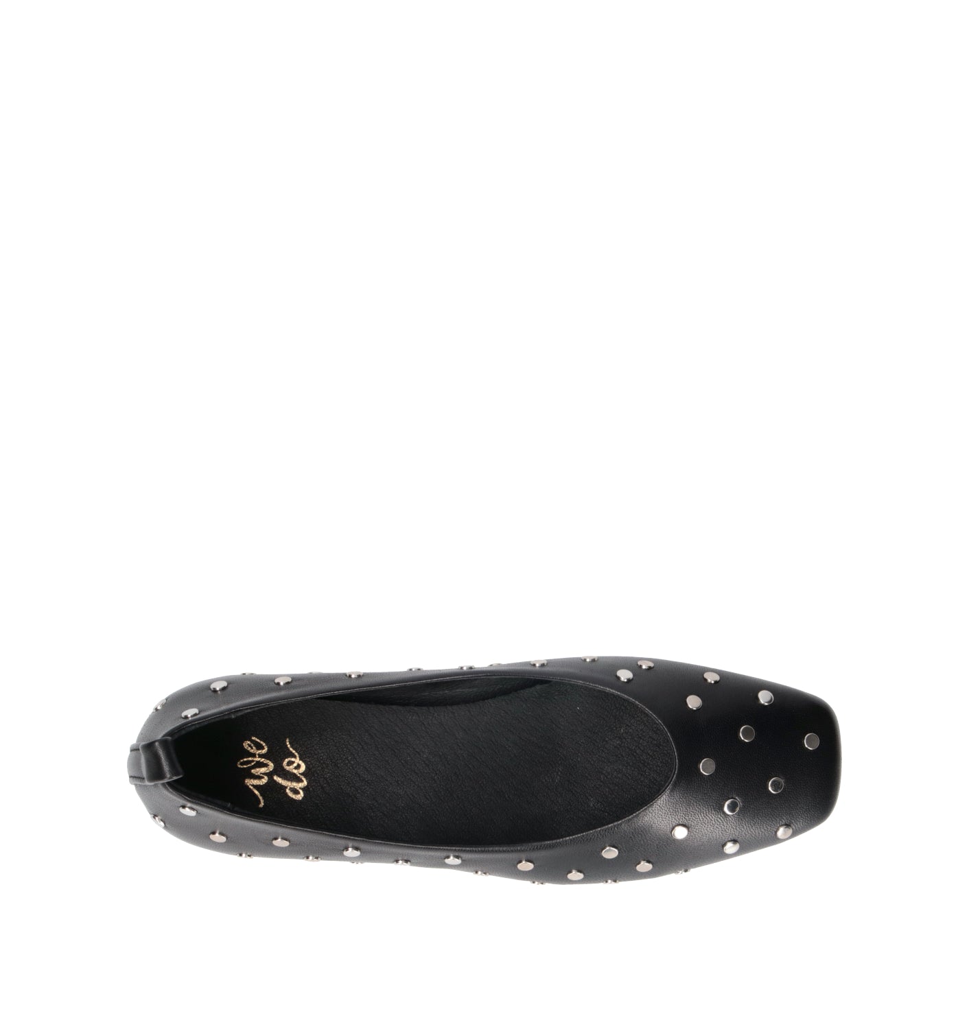 WEDO Ballerina donna nera in pelle