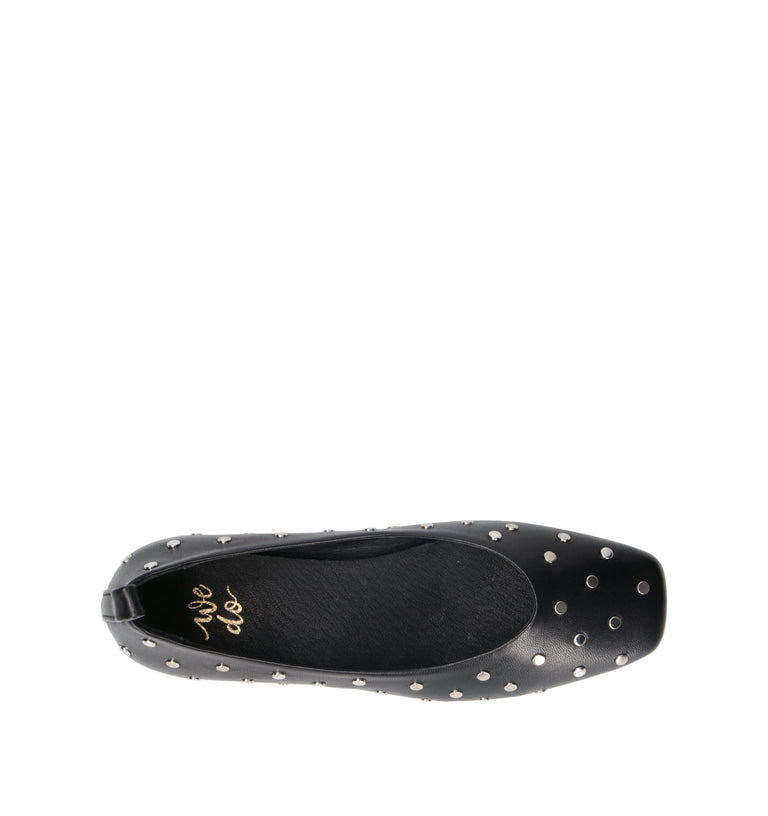WEDO Ballerina donna nera in pelle