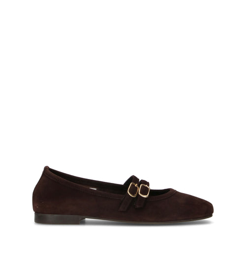 WEDO Ballerina donna marrone in suede