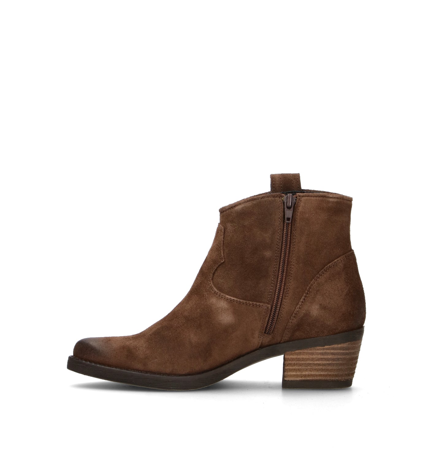 WEDO Tronchetto donna marrone in pelle