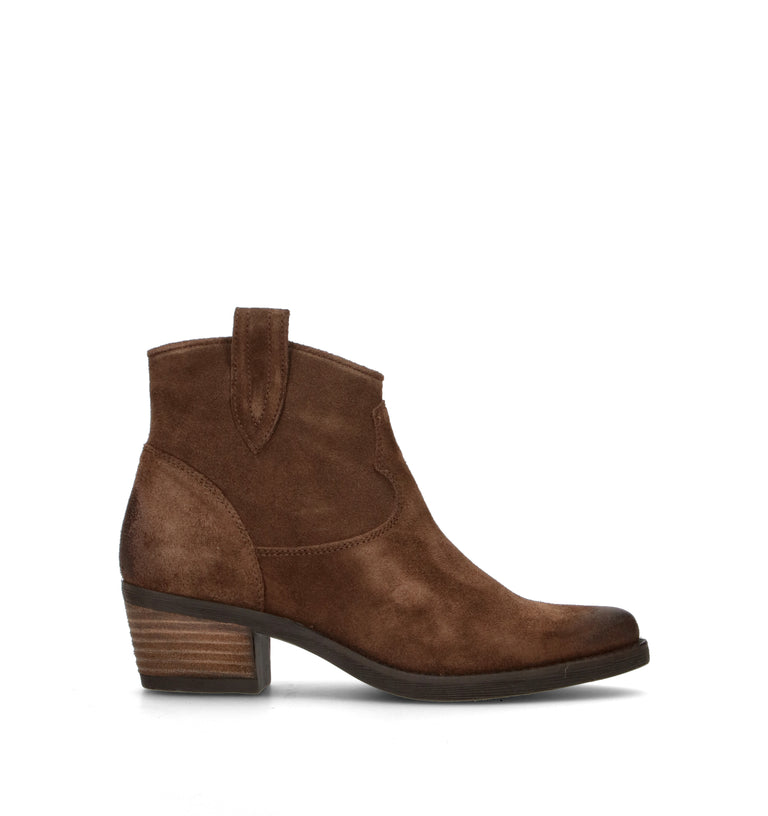 WEDO Tronchetto donna marrone in pelle