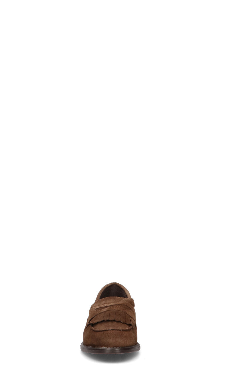 WEDO Mocassino donna marrone in suede