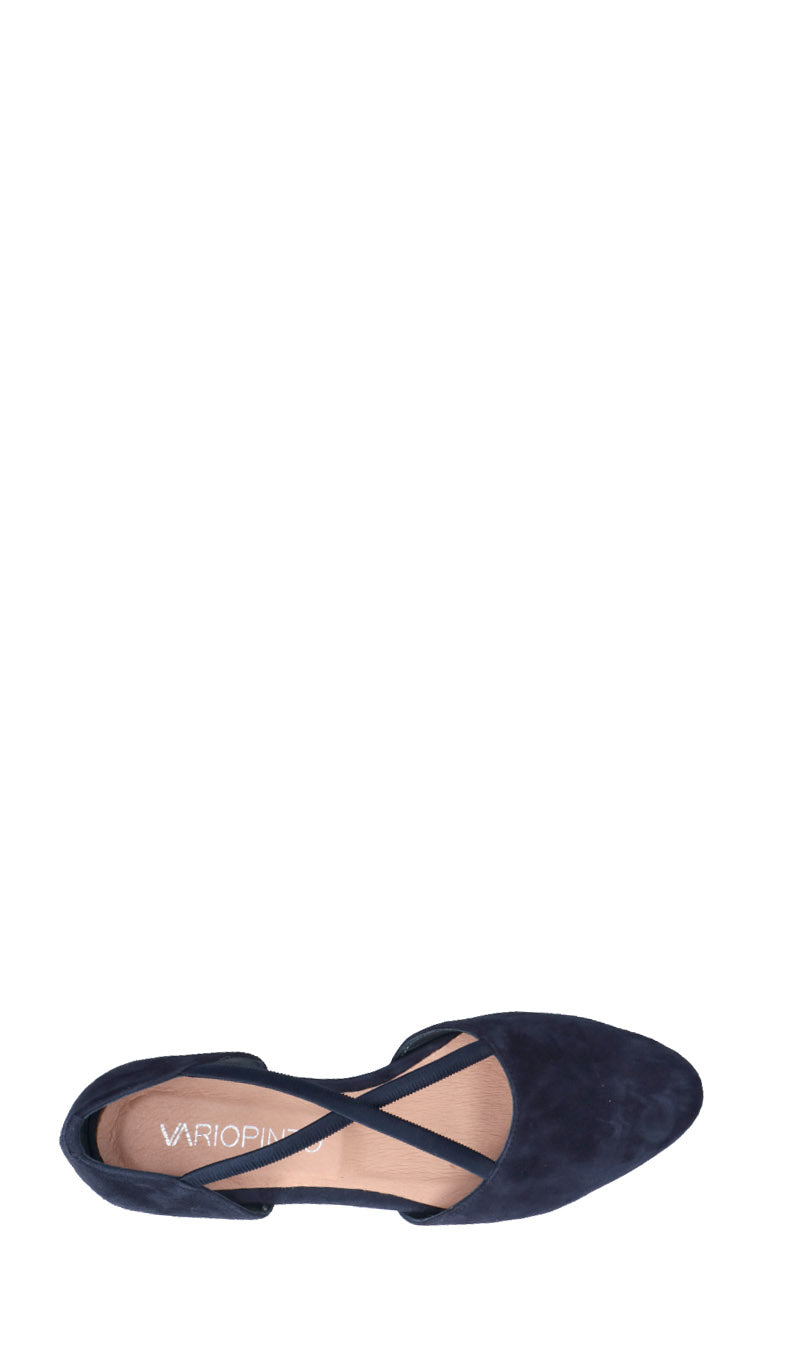 VARIOPINTO Ballerina donna blu in suede
