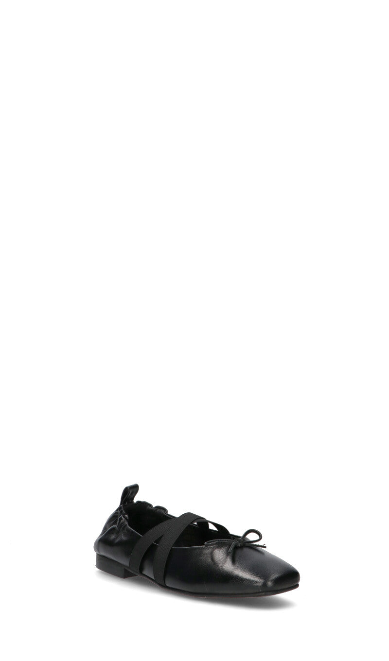 WEDO Ballerina donna nera in pelle
