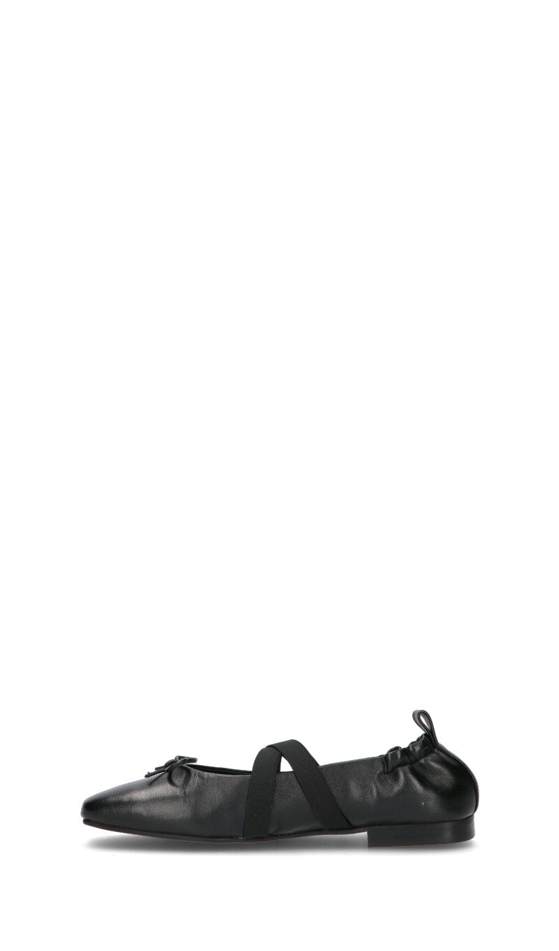 WEDO Ballerina donna nera in pelle