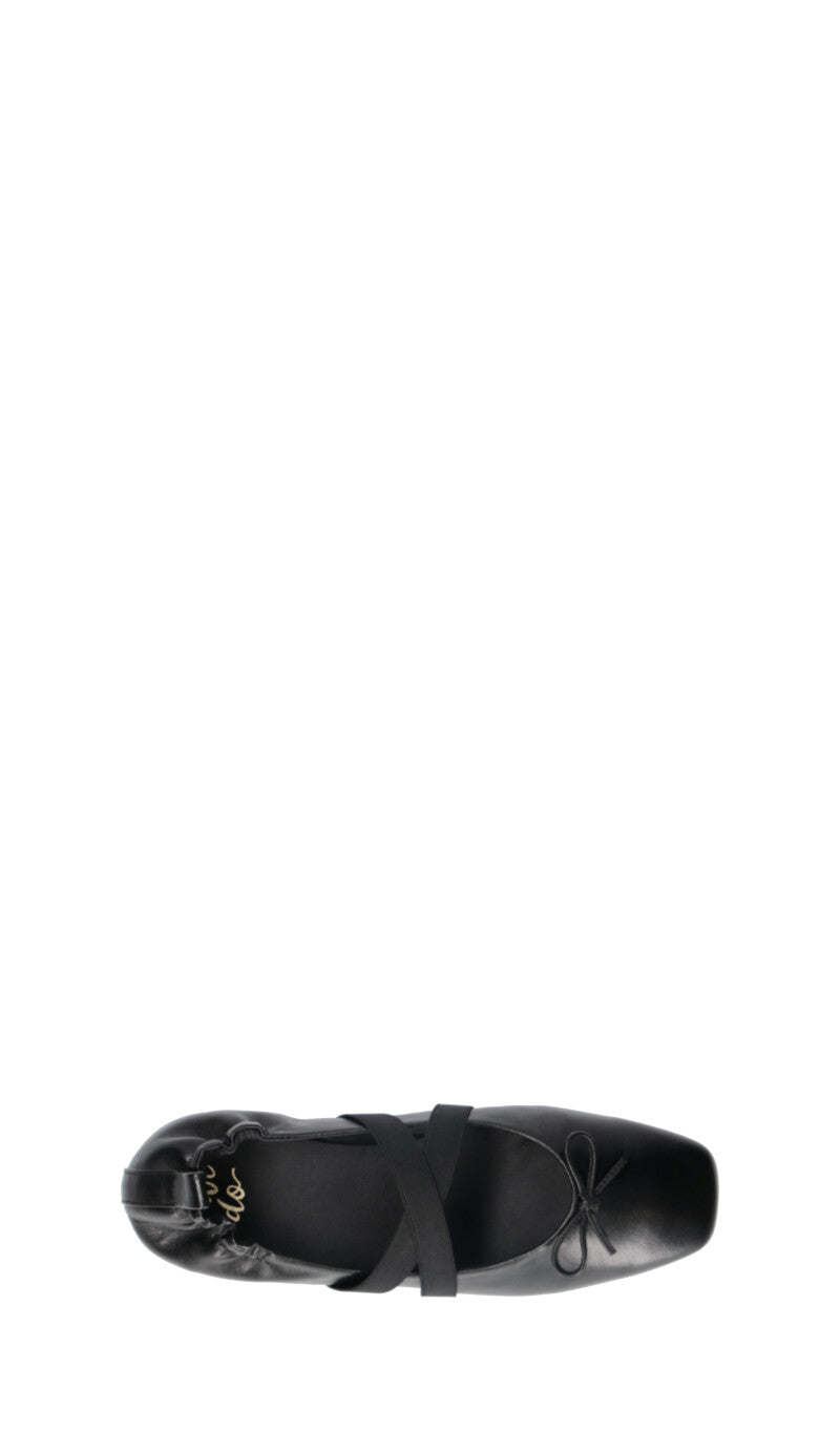WEDO Ballerina donna nera in pelle