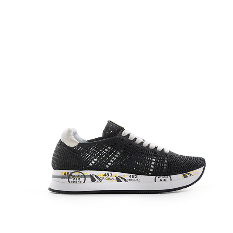 PREMIATA Sneaker donna nera in tessuto