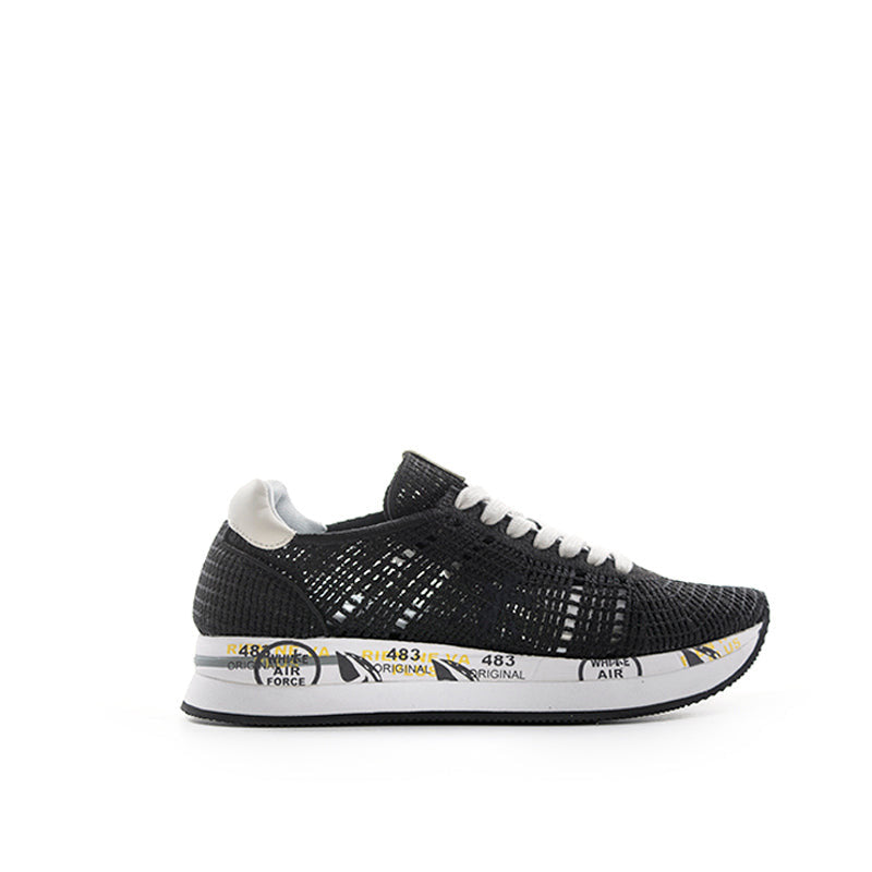 PREMIATA Sneaker donna nera in tessuto