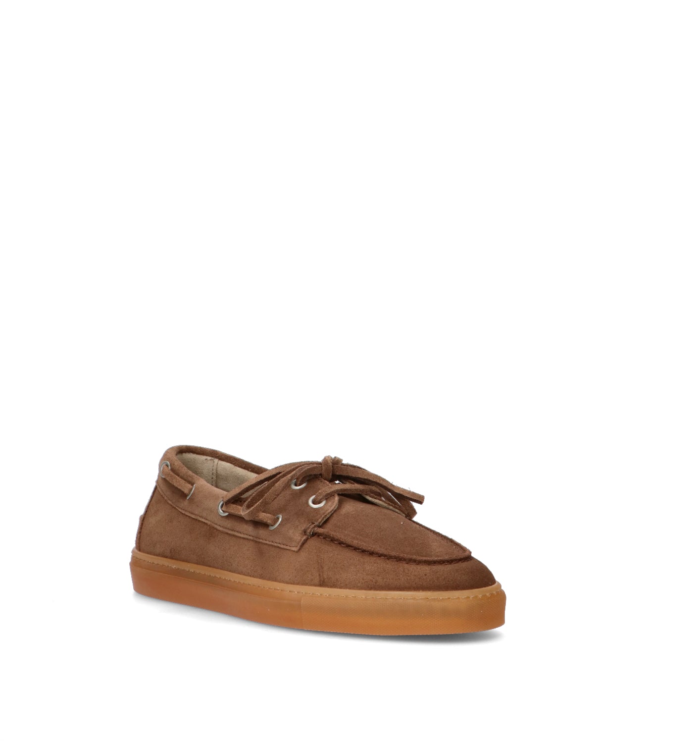 COPENHAGEN Scarpa barca donna marrone in suede