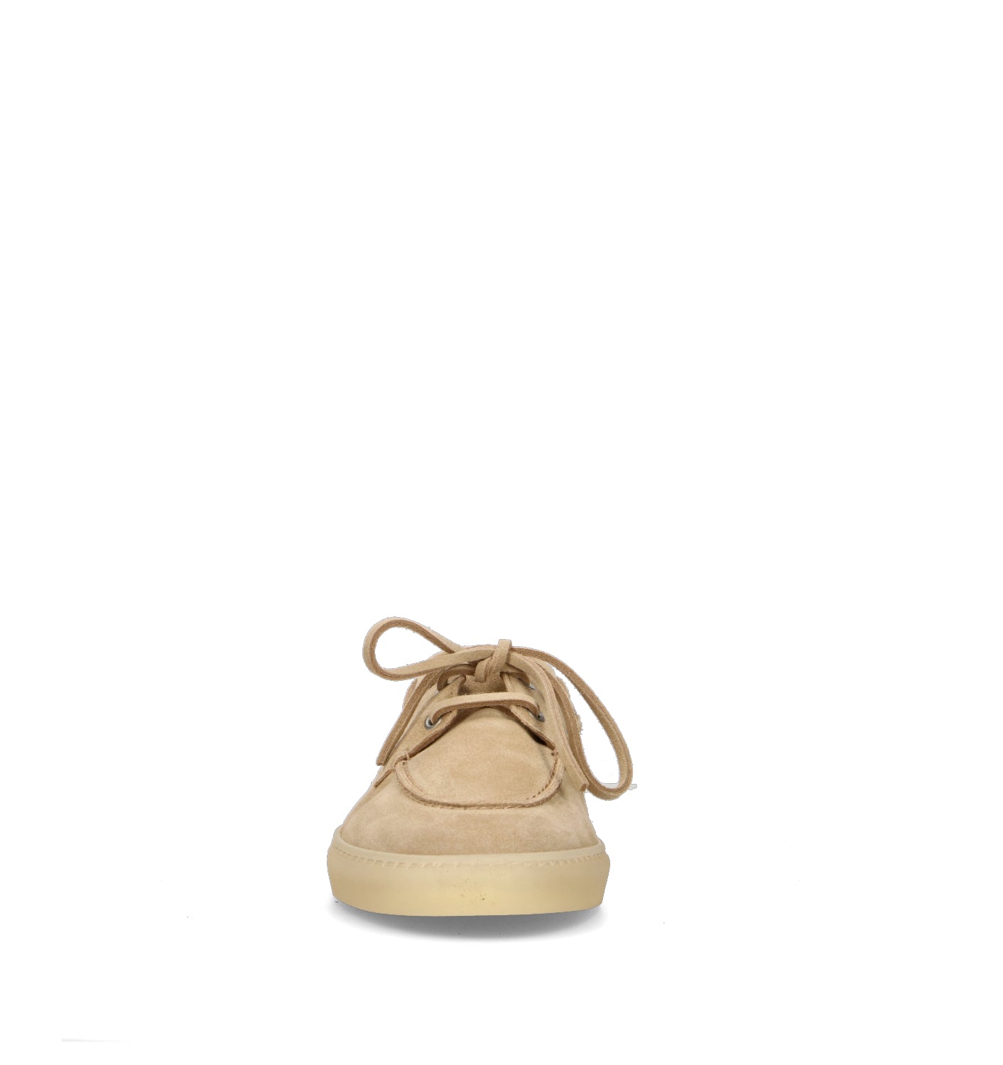 COPENHAGEN Scarpa barca uomo beige in suede