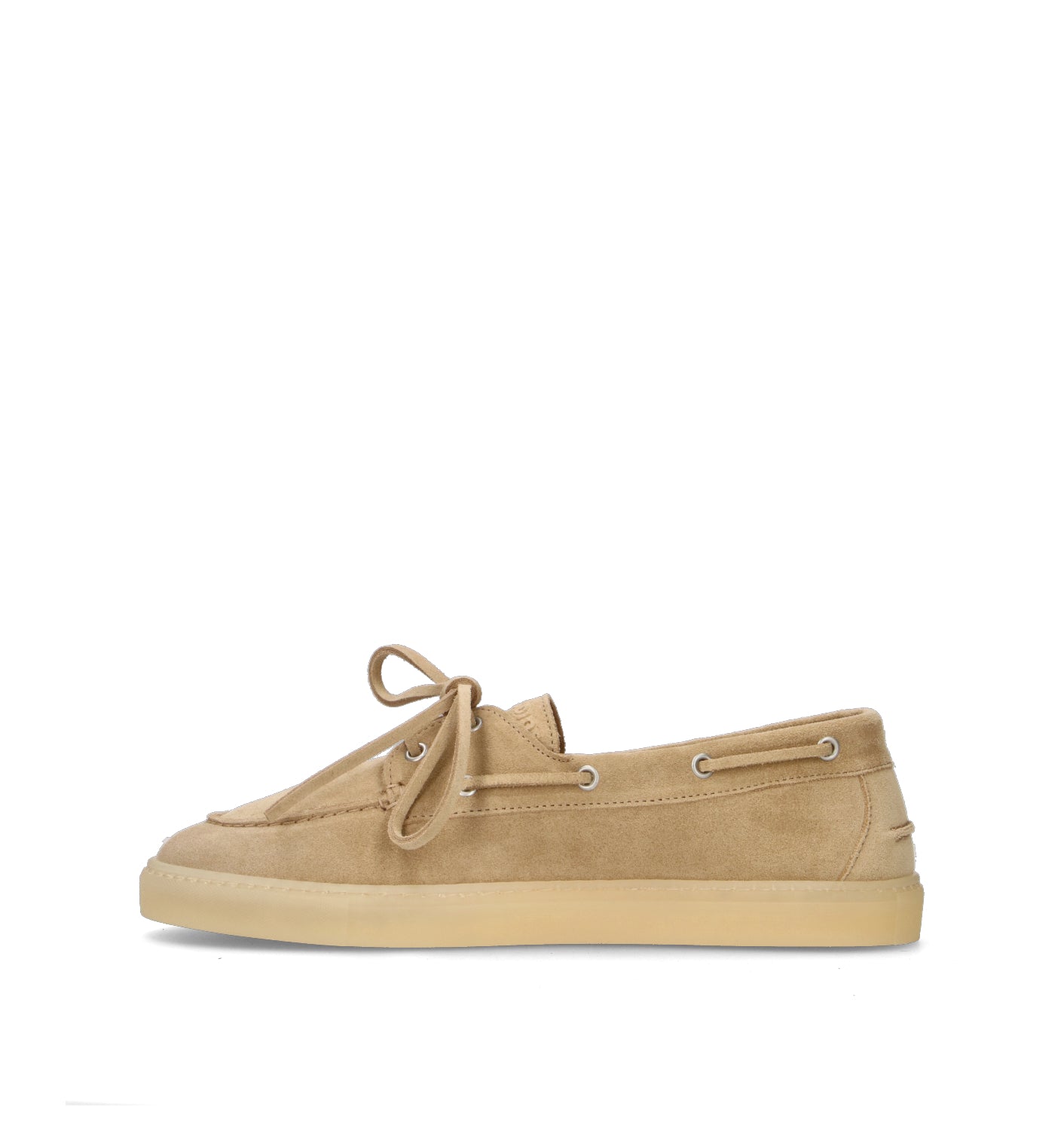 COPENHAGEN Scarpa barca uomo beige in suede